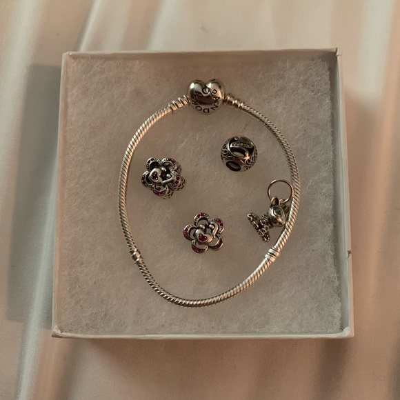 pandora charm bracelet with charms